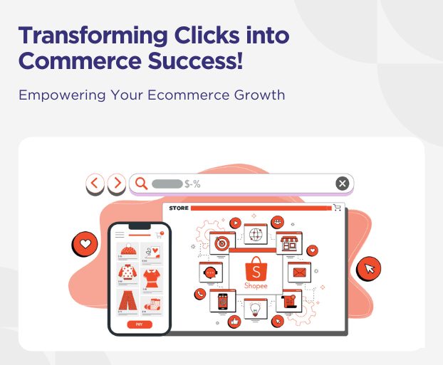 Digital commerce development services illustration